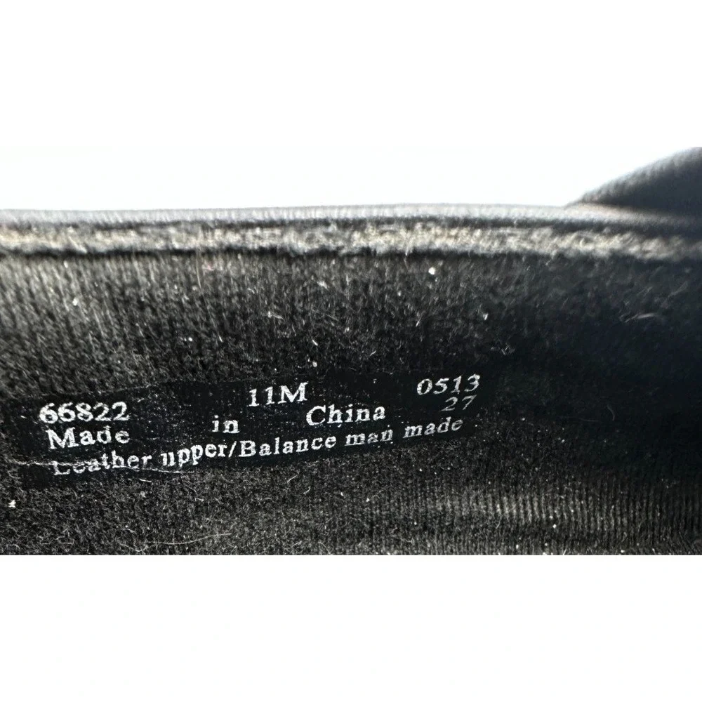 Clarks GRASP Black Leather Slip On Work Comfort Loafers Clogs Women's Size‎ 11 M